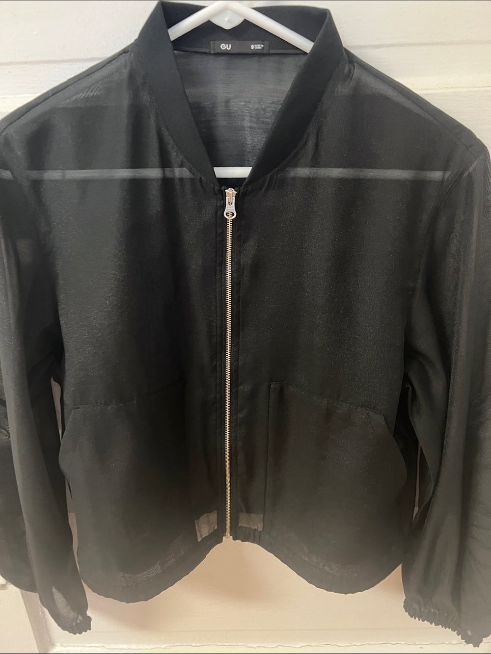 GU sheer bomber jacket new without tag